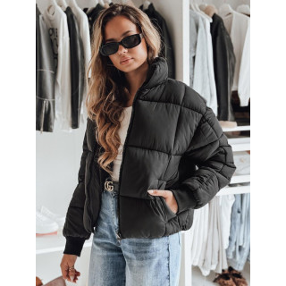 Črna ženska zimska jakna TY4948
