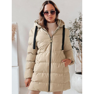 Ženska bež zimska jakna TY4365