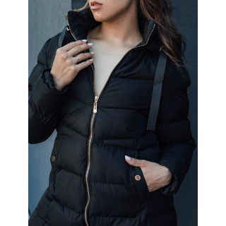 Črna ženska zimska jakna TY4366