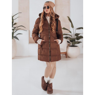 Ženska rjava zimska jakna TY4919