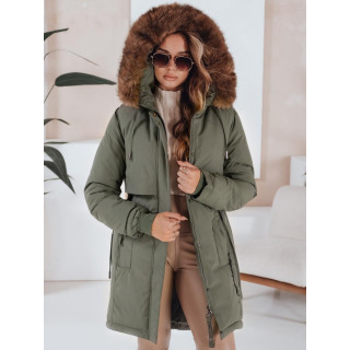 Ženska zimska parka v zeleni barvi TY5081