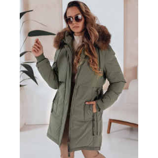 Ženska zimska parka v zeleni barvi TY5081