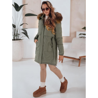 Ženska zimska parka v zeleni barvi TY5081