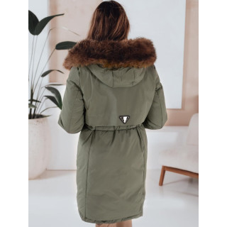 Ženska zimska parka v zeleni barvi TY5081