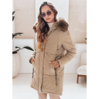 Bež ženska zimska parka TY5082