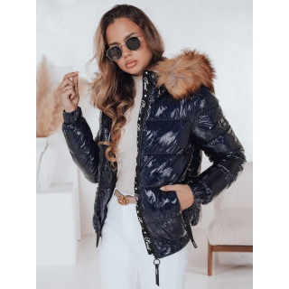 Ženska temno modra prešita jakna TY4487