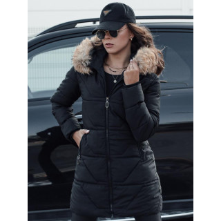 Prešita črna ženska jakna TY4577