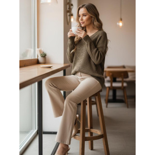 Bež ženski pulover MY2405