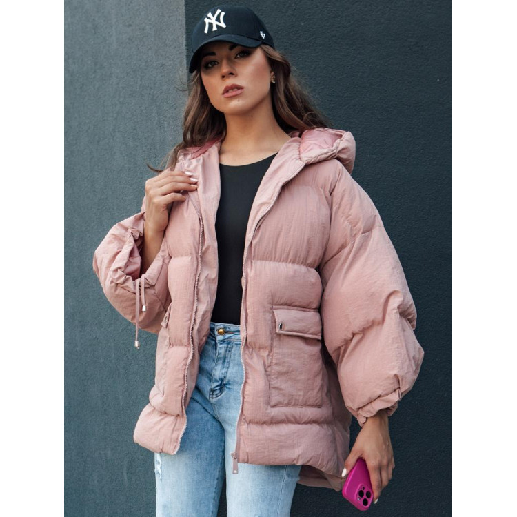 Prešita roza ženska jakna TY4480