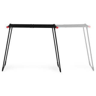 Razširljiv črni stojalo za sušenje perila