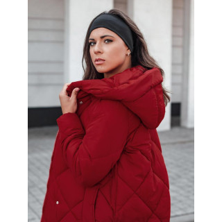 Ženska dolga bordo jakna TY5479