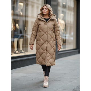 Bež dolga ženska jakna TY5477