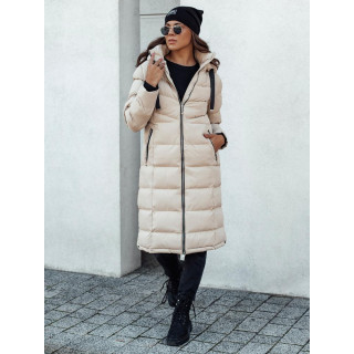 Ženska dolga bež jakna TY4585