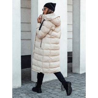 Ženska dolga bež jakna TY4585