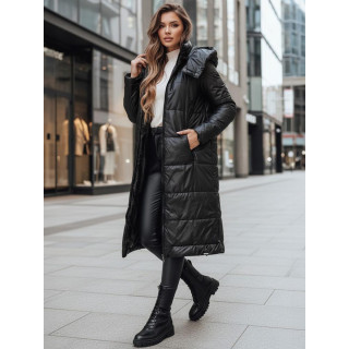 Črna dolga ženska jakna TY5024z