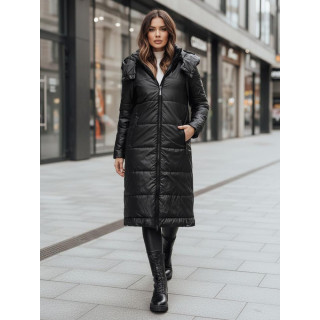 Črna dolga ženska jakna TY5024z