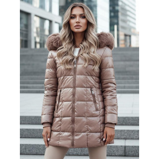 Ženska bež prešita jakna TY4567z