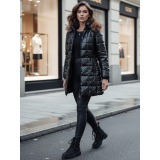 Prešita črna ženska jakna TY4568z