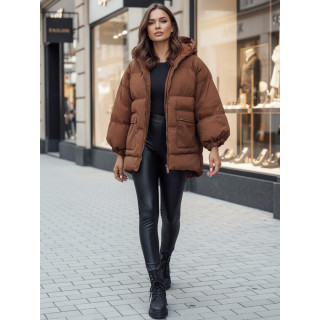 Rjava prešita ženska jakna TY4510z