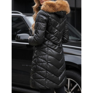 Ženska sijoča črna zimska jakna TY4581z