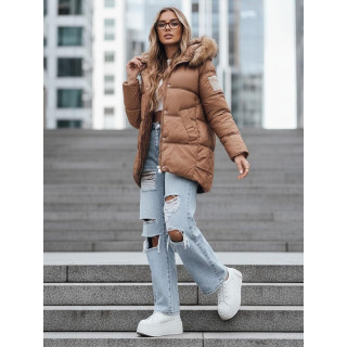 Temno bež ženska zimska jakna TY5508