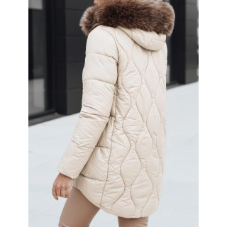 Ženska zimska jakna v ecru barvi TY5495