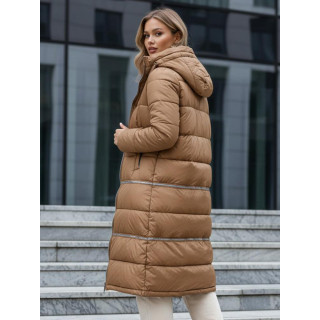 Rjava ženska jakna z nastavljivo dolžino TY5167