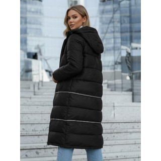 Ženska črna jakna z nastavljivo dolžino TY5151