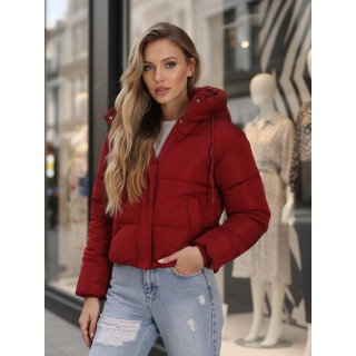 Kratka bordo ženska jakna TY5407