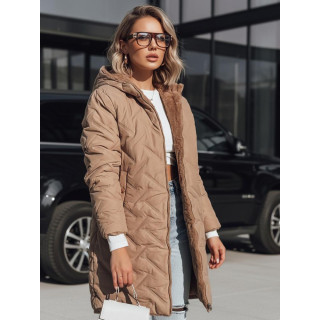 Prešita bež ženska jakna TY5438