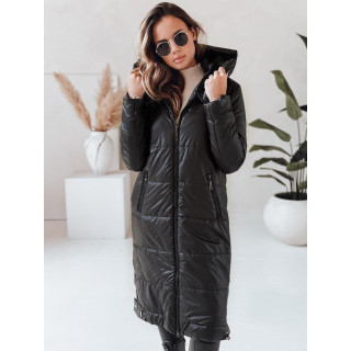 Ženska dolga črna jakna TY5024