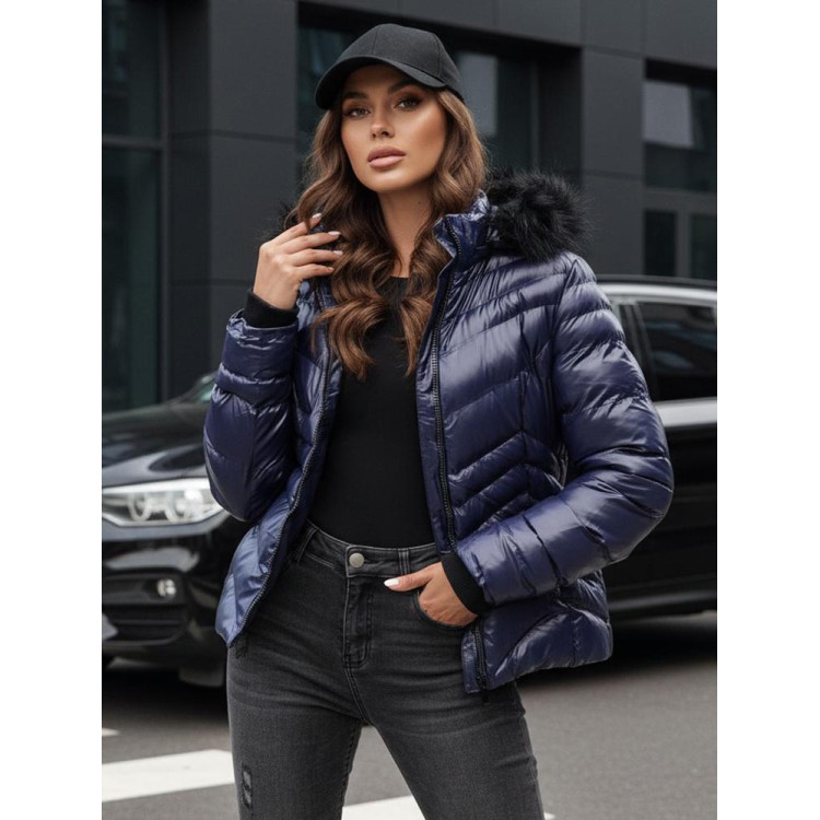 Zimska temno modra ženska jakna TY4491