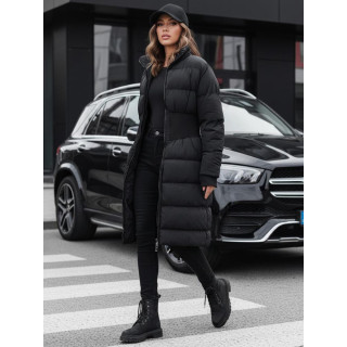 Dolga črna ženska jakna TY4620