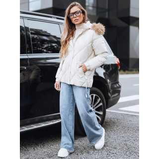 Prešita bela ženska jakna TY5236