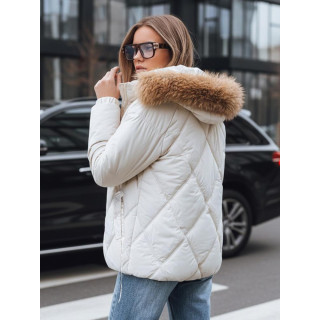 Prešita bela ženska jakna TY5236