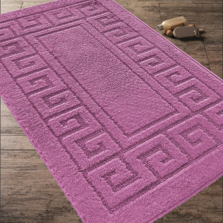 Preproga za kopalnico in stranišče v roza barvi