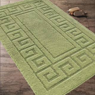 Zelena nedrseča kopalniška in straniščna preproga