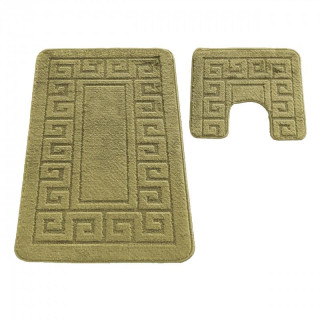 Predpražnik za kopalnico in stranišče v kaki barvi