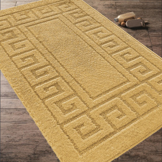 Predpražnik za kopalnico in stranišče v ingverjevi barvi