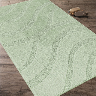 Pistacijeva kopalniška in straniščna preproga z izrezom