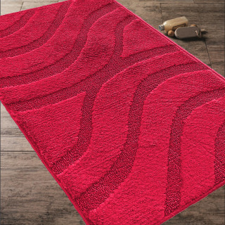 Predpražnik za kopalnico in stranišče v barvi maline