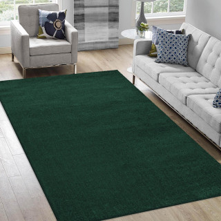 Moderna temno zelena preproga