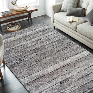 Siva preproga z vzorcem deske