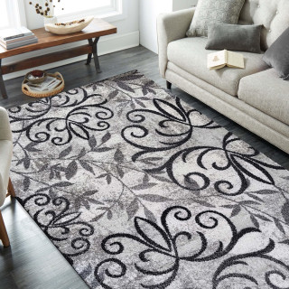 Siva preproga z orientalskim vzorcem