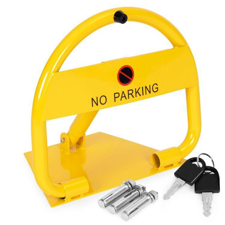Zložljiva parkirna pregrada s ključem