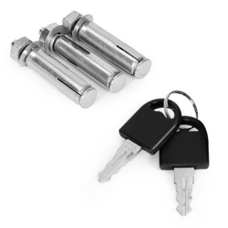 Zložljiva parkirna pregrada s ključem