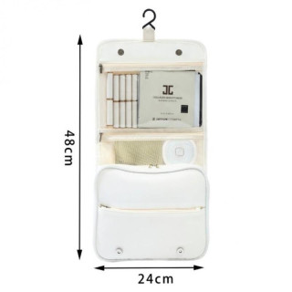 Kremna zložljiva kozmetična torba
