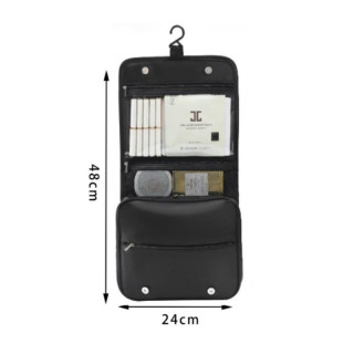 Zložljiva črna kozmetična torbica