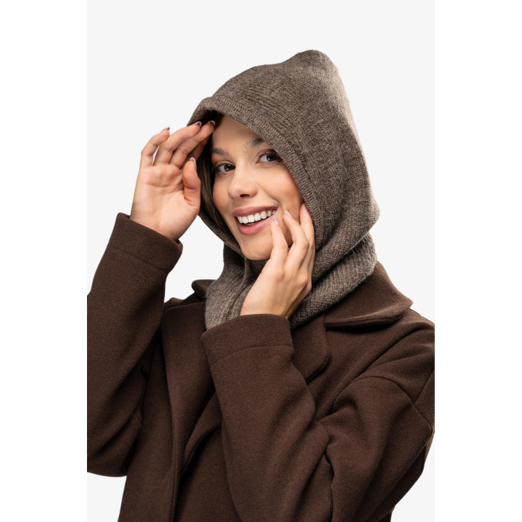 Topla bež balaklava z vrvicami