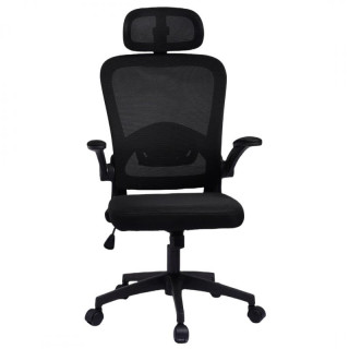 Pisarniški stol iz črne tkanine